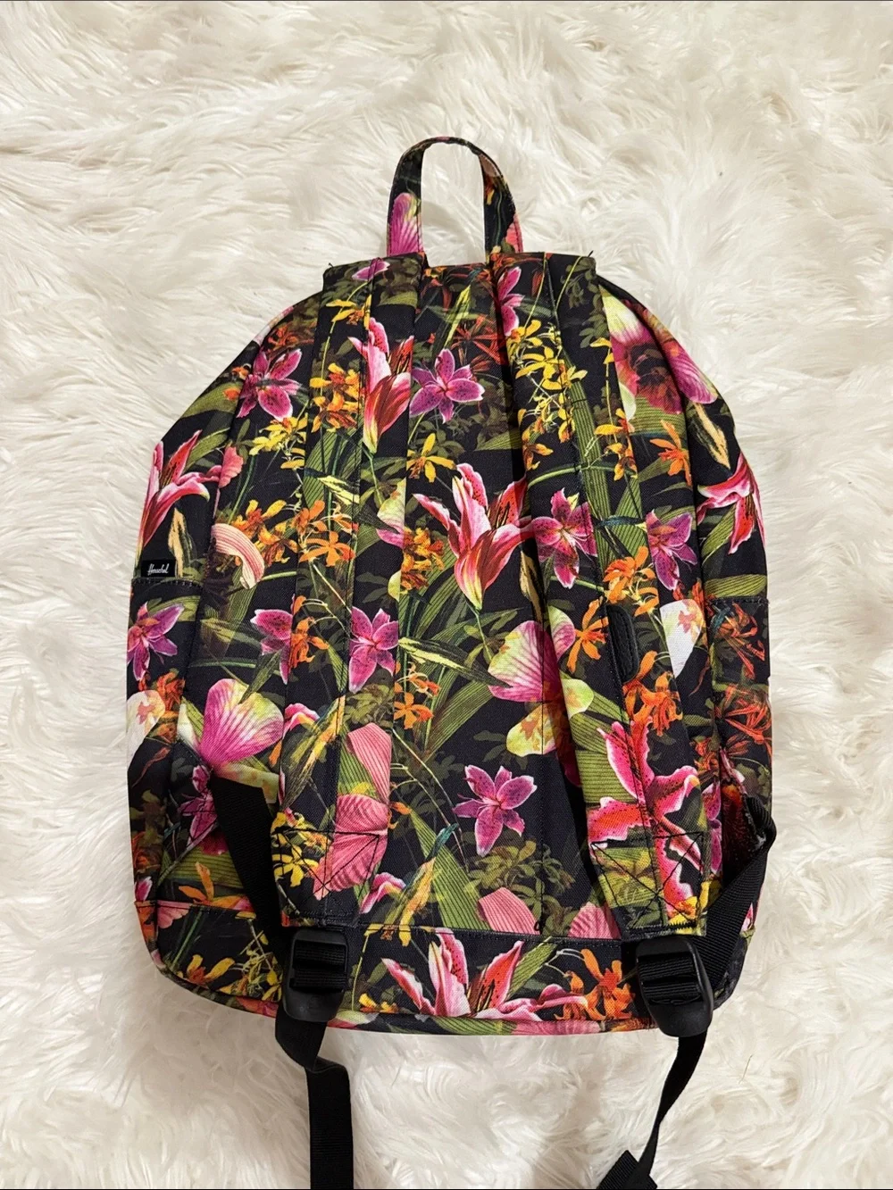 Herschel Supply Company Black Floral Multicolor Backpack